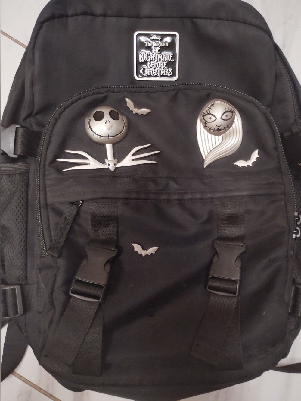 Disney The Nightmare Before Christmas Jack and Sally Convertible Backpack - Picture 3 of 5